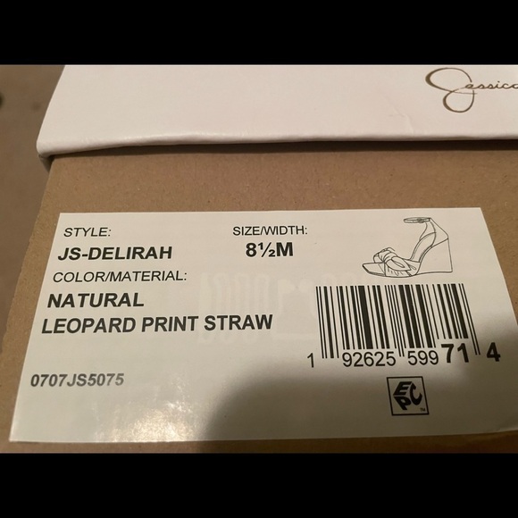 Jessica Simpson Womens Delirah Denim Ankle Strap Wedge Sandals NIB - Picture 10 of 10